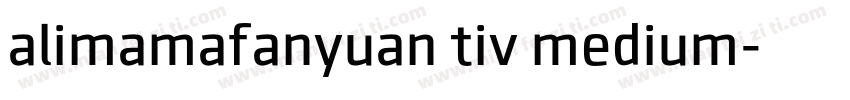 alimamafanyuan tiv medium字体转换